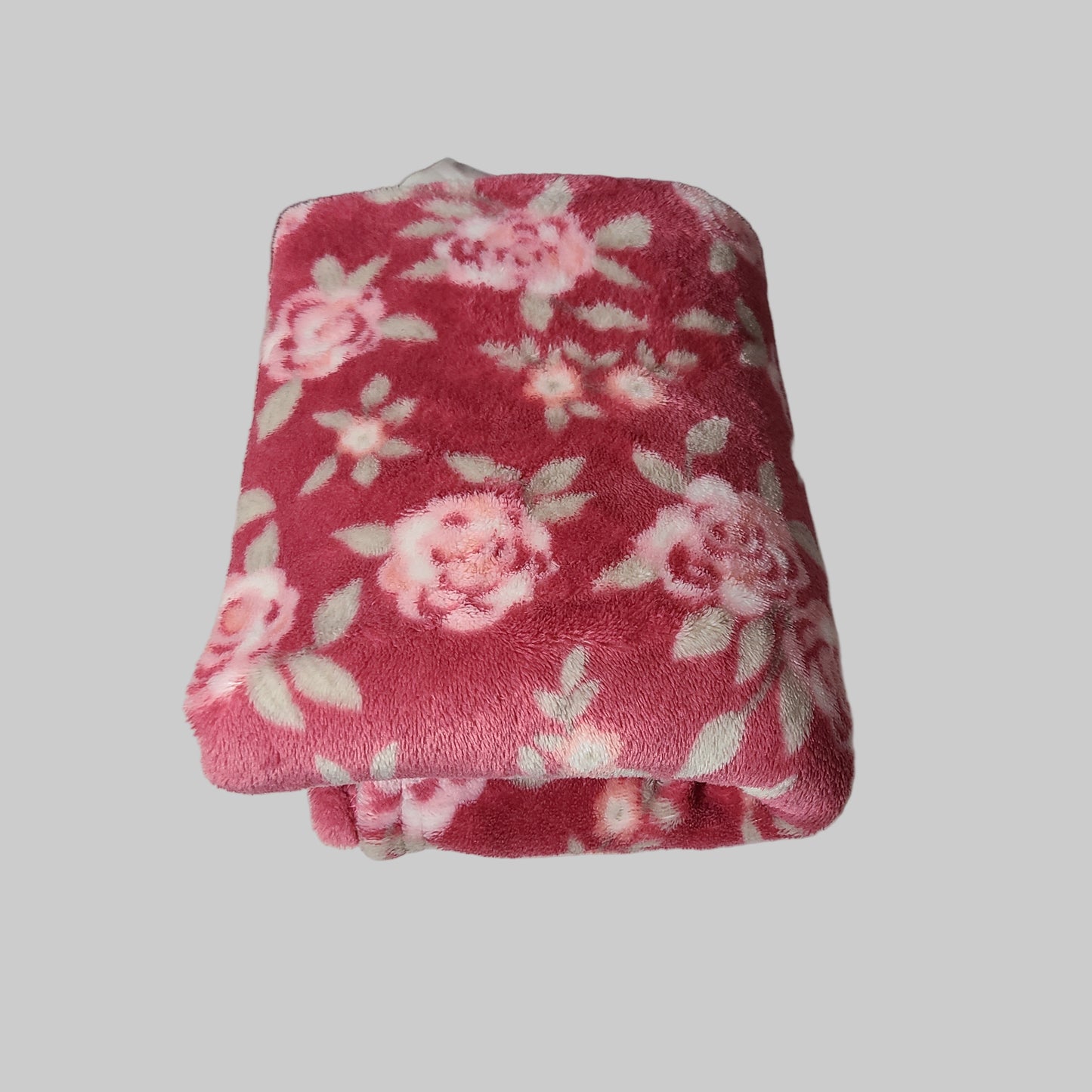 Little Joy Pink Flower Fleece Baby Blanket - USED