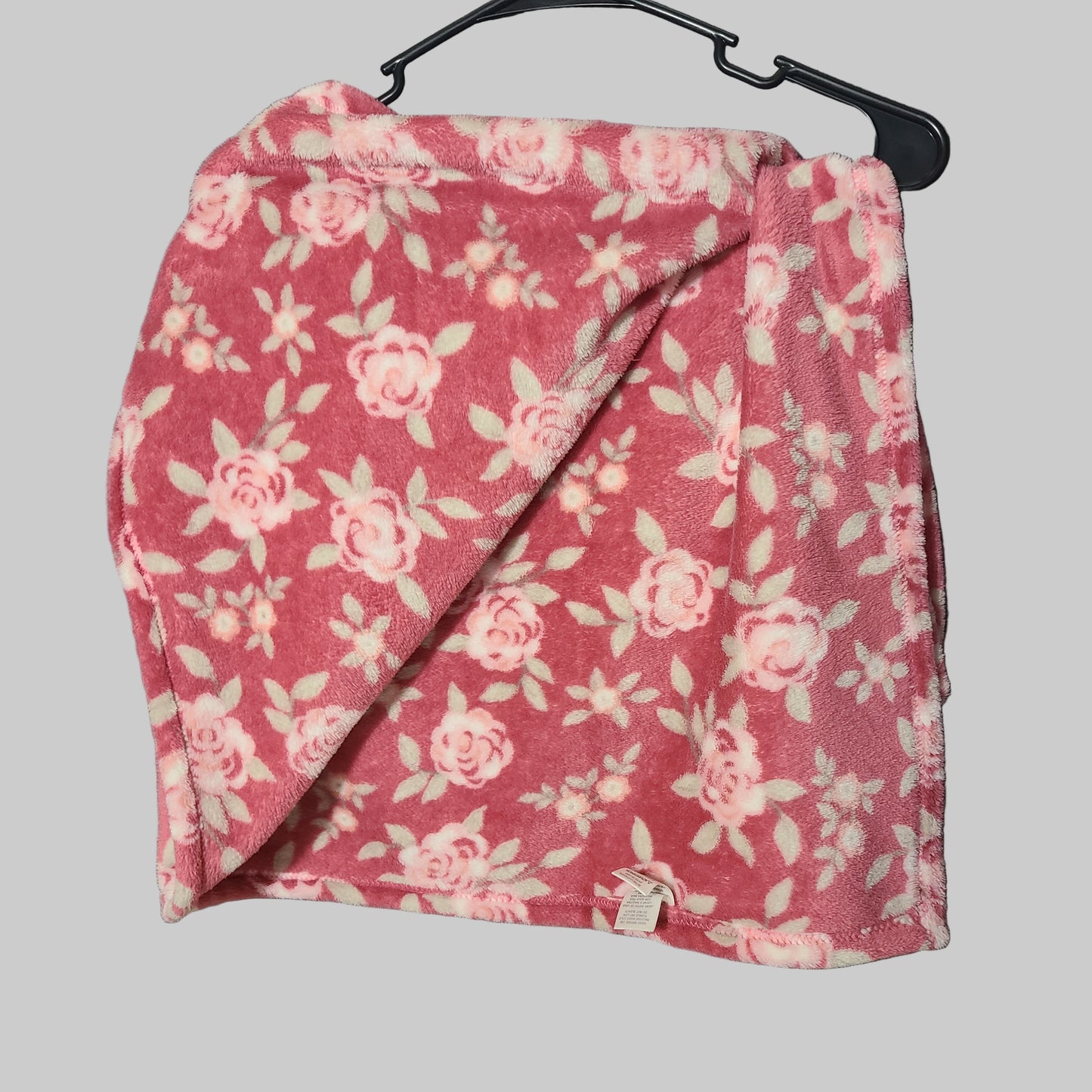 Little Joy Pink Flower Fleece Baby Blanket - USED