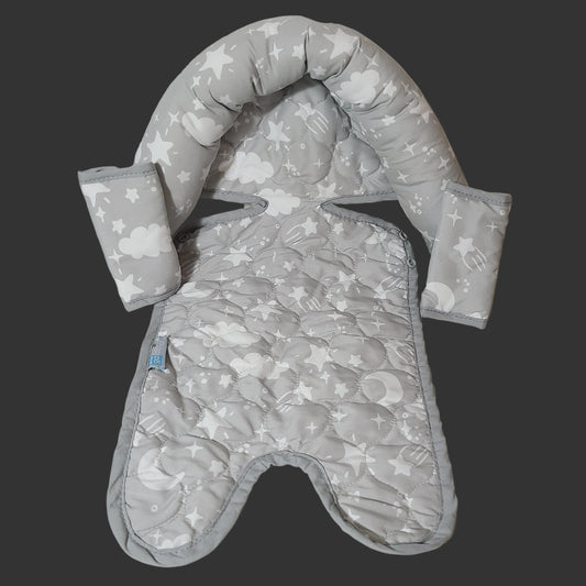 On The Goldbug Cloud Newborn Head Support & Strap Set - USED