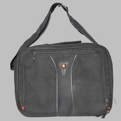 SwissGear Jasper 16" Polyester Black Laptop Bag - TSA Checkpoint Friendly - USED
