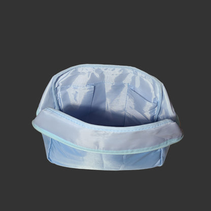 Light Blue Nylon Waterproof Travel Bag - USED