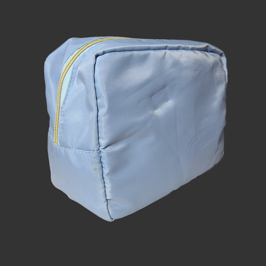 Light Blue Nylon Waterproof Travel Bag - USED