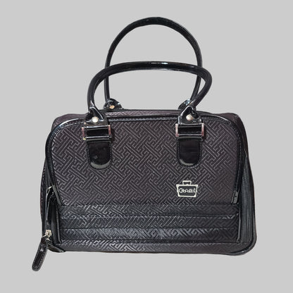 Caboodles Black Fabric Makeup Cosmetic Travel Bag - USED