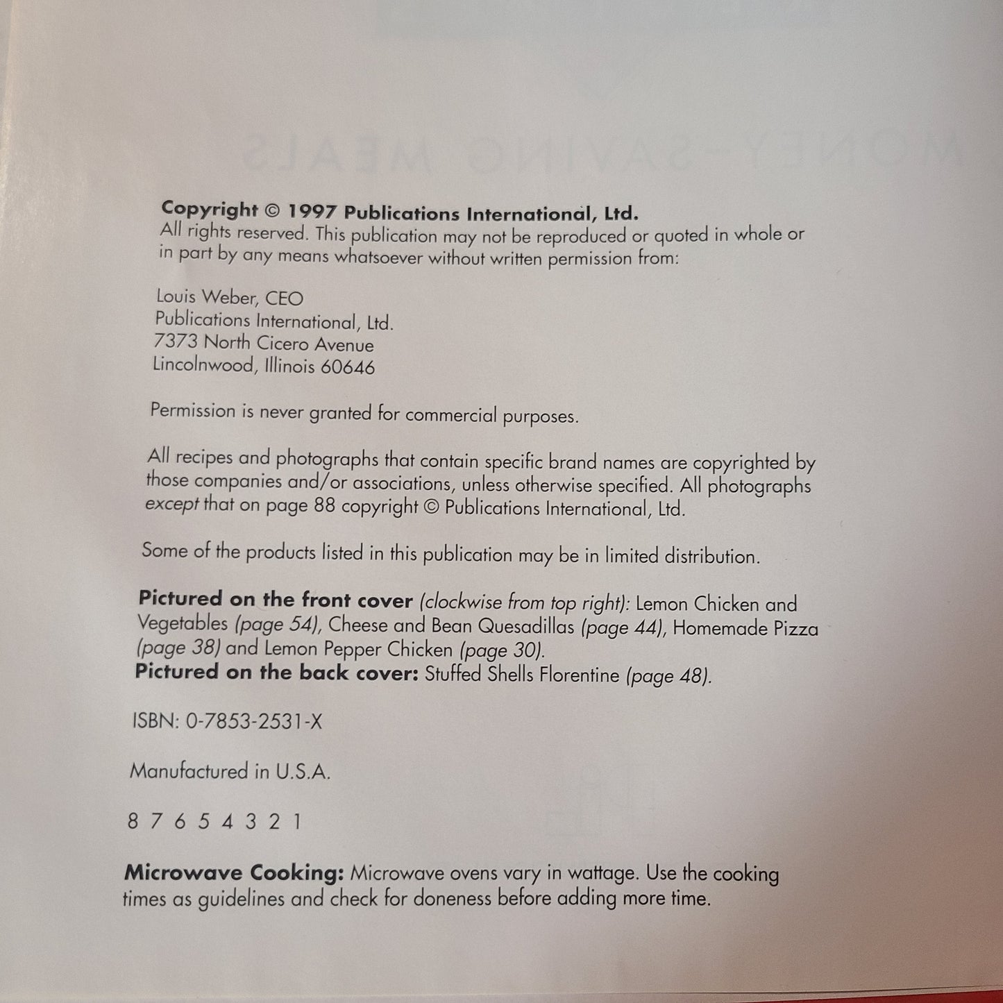 HC Great-Tasting 99c Recipes Money-Saving Meals - Copyright 1997 - LIKE NEW