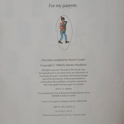 HC Find Waldo Now by Martin Handford - Copyright 1988 - FIRST EDITION - USED