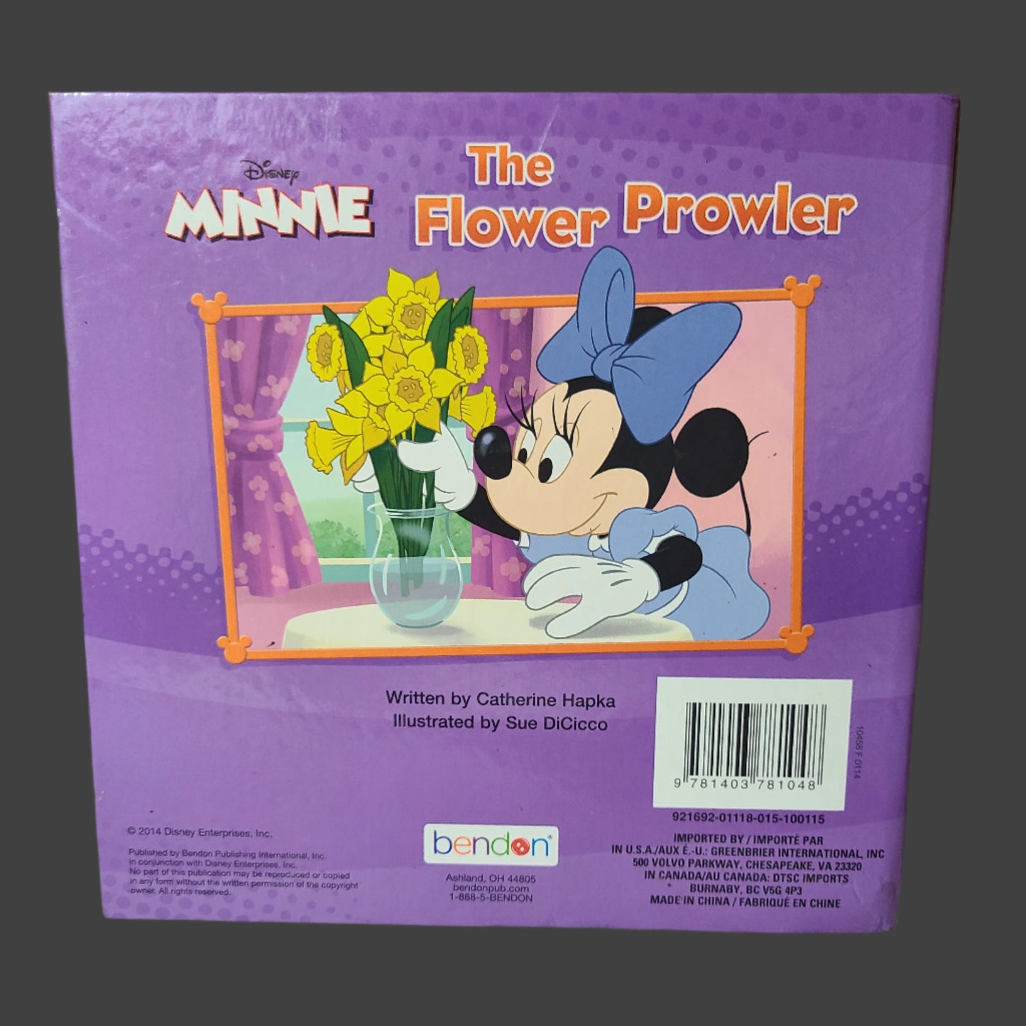 HC Disney Minnie The Flower Prowler - Copyright 2014 - LIKE NEW