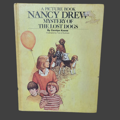 HC VTG A Picture Book Nancy Drew Mystery of the Lost Dogs by Carolyn Keene - Copyright 1977 - USED