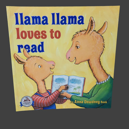 SC Llama Llama Loves to Read by Anna Dewdney - Copyright 2018 - LIKE NEW