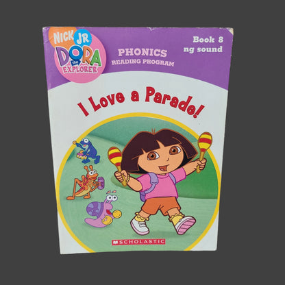 SC Set of 3 Nick Jr Dora the Explorer Phonics Reading Program Books - Book 8, 9, & 11 - By Quinlan B. Lee - Copyright 2005 - USED