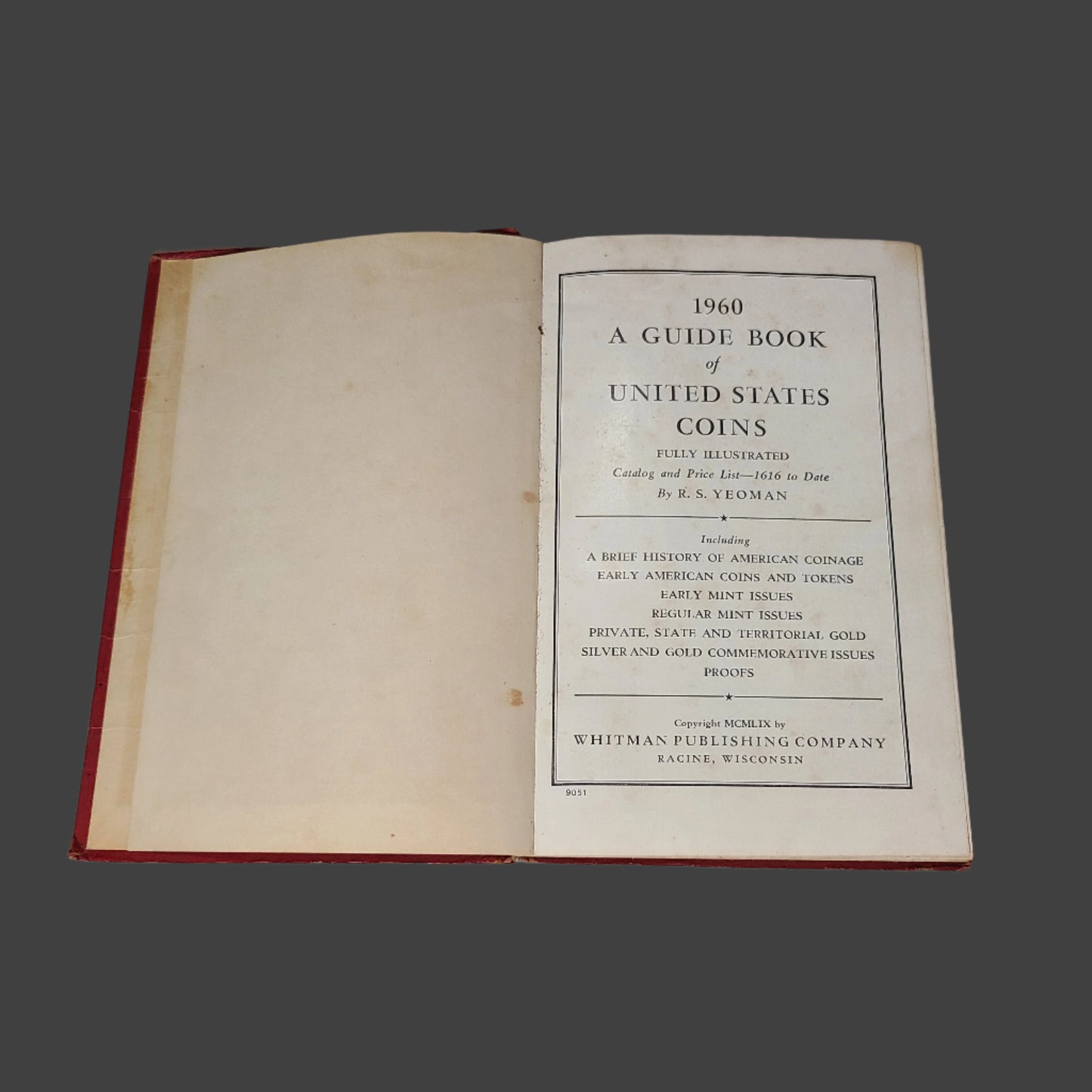 HC VTG A Guide Book of United States Coins 13th Edition by R. S. Yeoman - Copyright 1960 - Writing Inside - USED