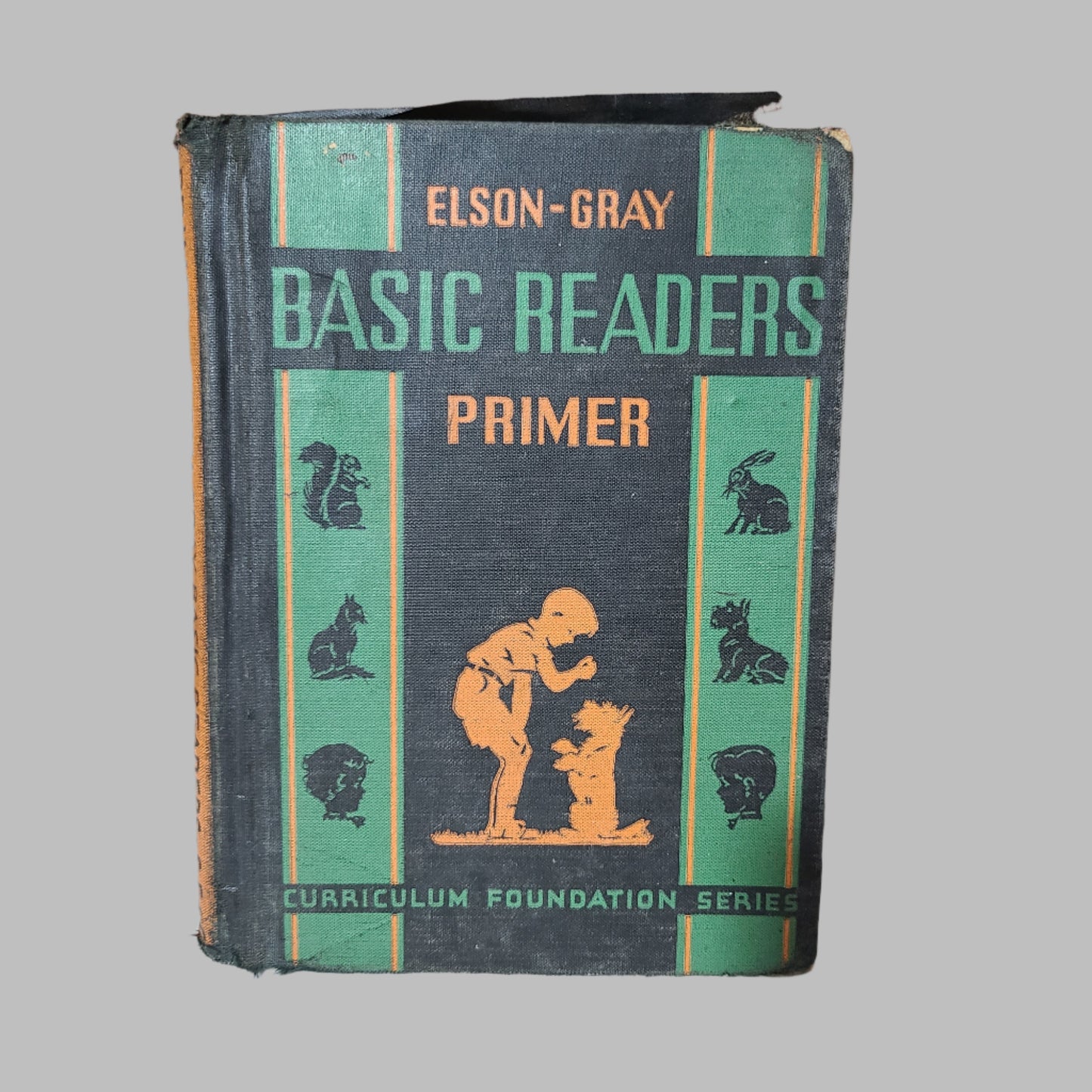 HC Basic Readers Primer by Elson-Gray - Copyright 1936 - Writing Inside - USED