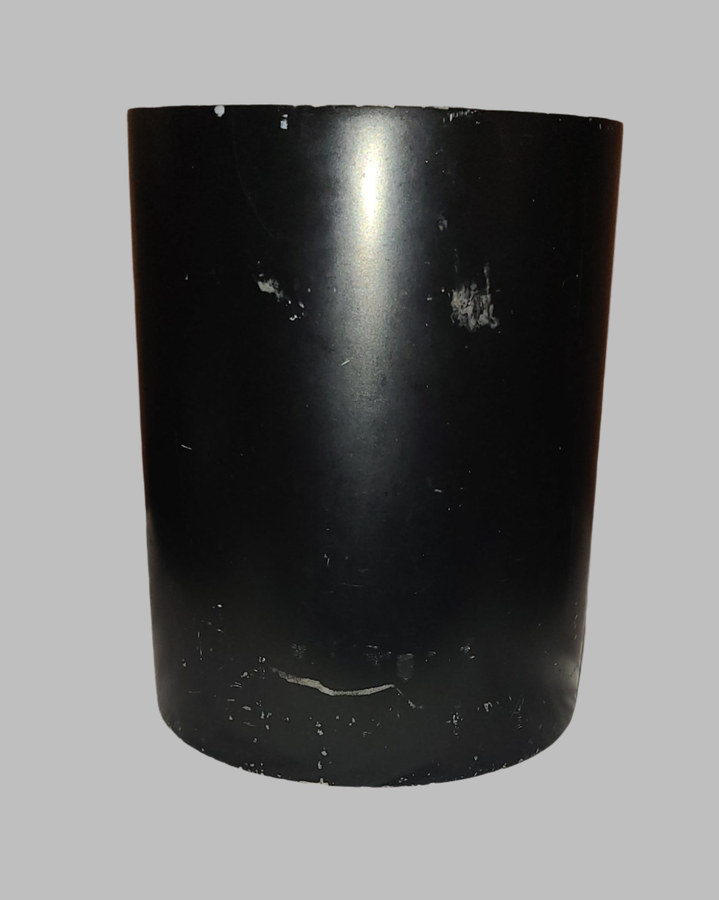 Black Bedazzled Bathroom Trash Bin - Paint is Chipped/Worn - USED