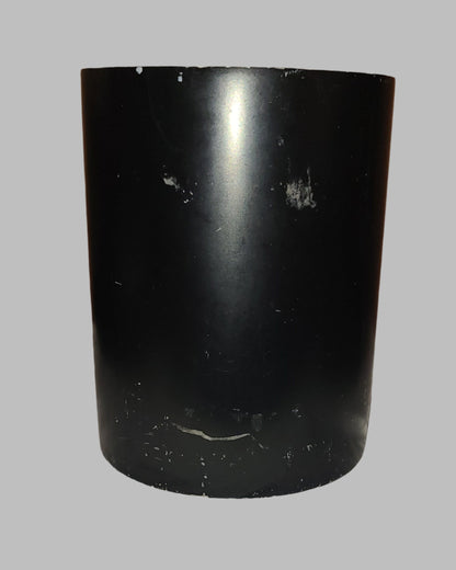 Black Bedazzled Bathroom Trash Bin - Paint is Chipped/Worn - USED