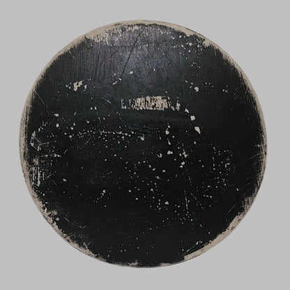 Black Bedazzled Bathroom Trash Bin - Paint is Chipped/Worn - USED