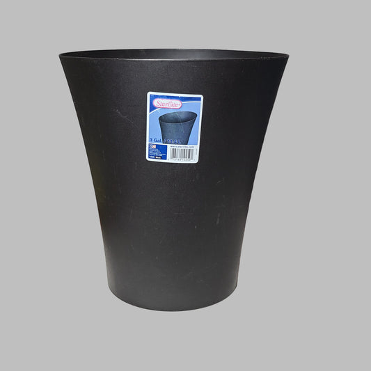 Sterilite 3 Gallon Black Trash Can - USED