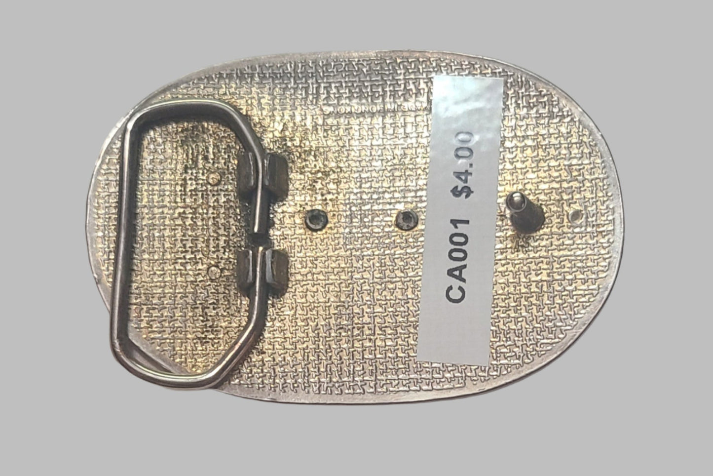 Silver & Gold Eagle Belt Buckle – USED