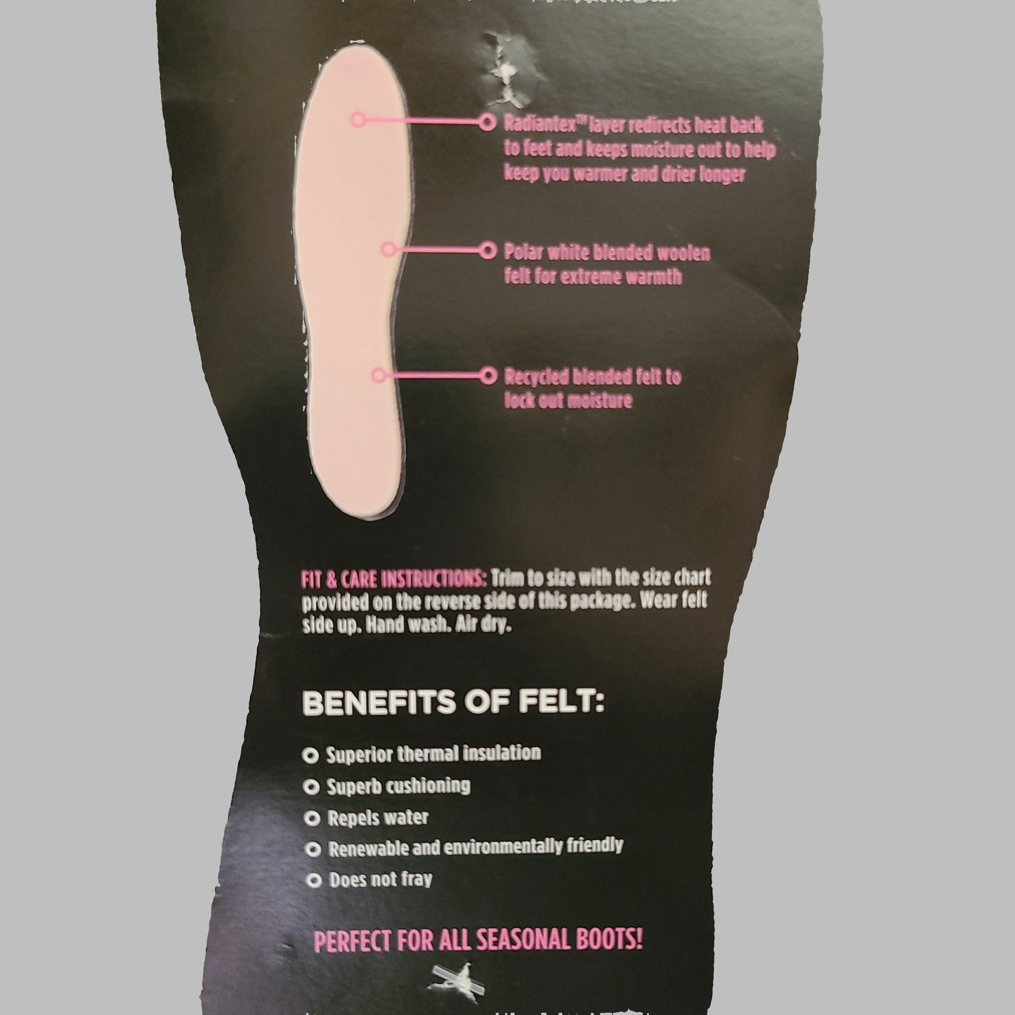 Little Hotties Thermal Insole - Women's Size 5-12 - NEW