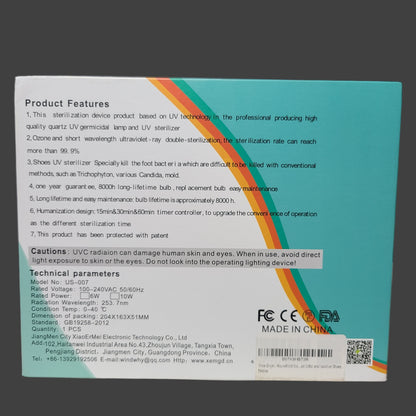 EM Shoe UV Sterilizing Lamp - NEW