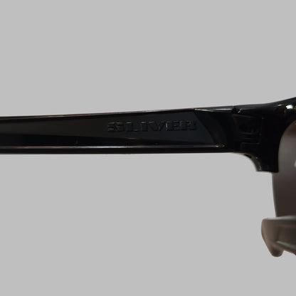 Oakley OO9413-0465 Polished Black Sliver Edge Sunglasses w/ Prizm Black Polarized Lenses - USED