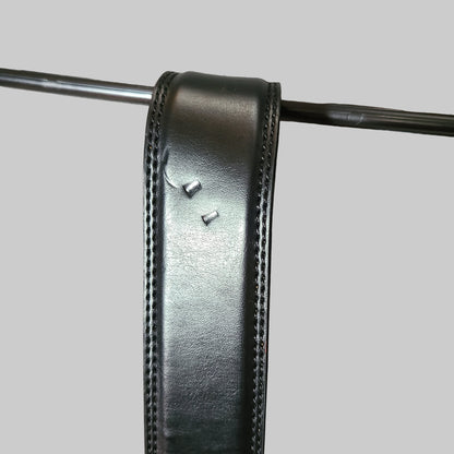 Black CGG 40/100 Coated Leather Men's Belt - USED