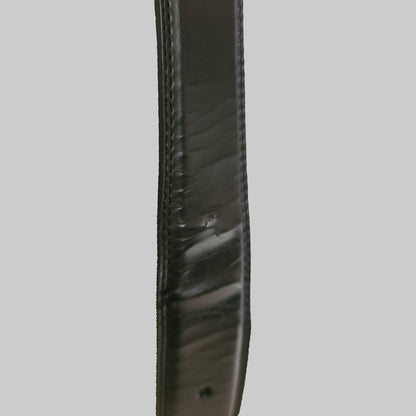 Black CGG 40/100 Coated Leather Men's Belt - USED