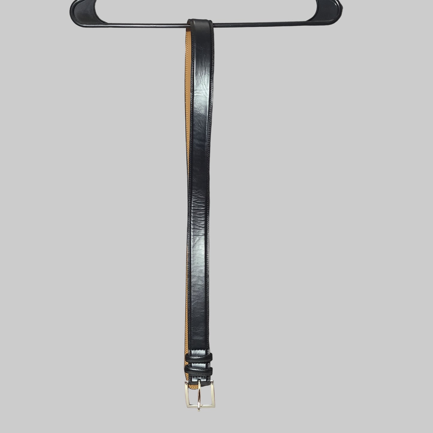 Black CGG 40/100 Coated Leather Men's Belt - USED