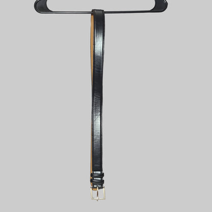 Black CGG 40/100 Coated Leather Men's Belt - USED