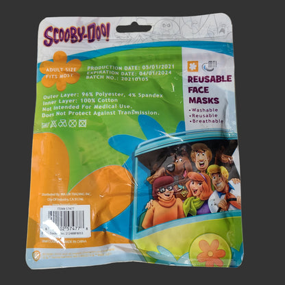 Scooby-Doo! Reusable Face Mask - NEW