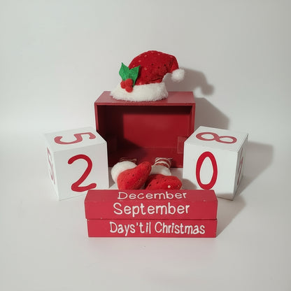 Wooden Christmas Countdown Elf - USED