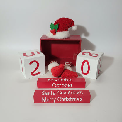 Wooden Christmas Countdown Elf - USED