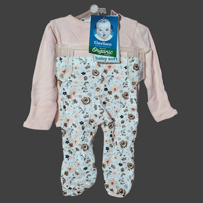 0-3M Gerber 3 Piece "The Princess Has Arrived" Set - NEW