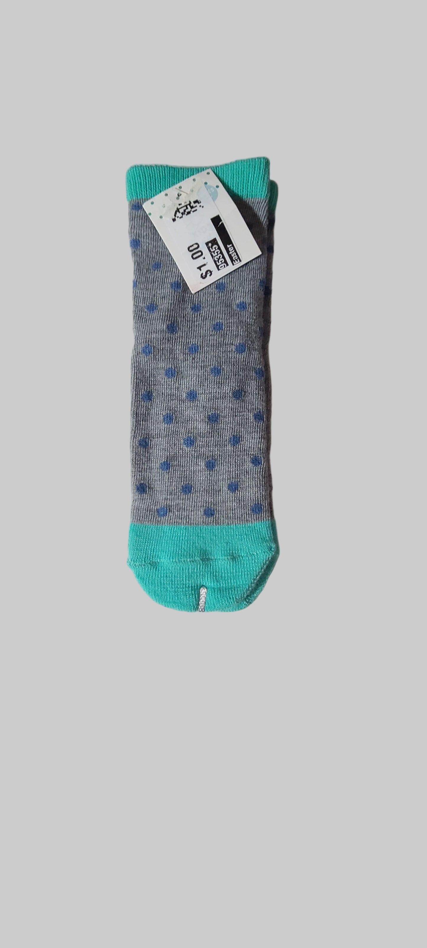 Kids Size 7-8.5 Made for Retail Polka-Dot Socks - NEW