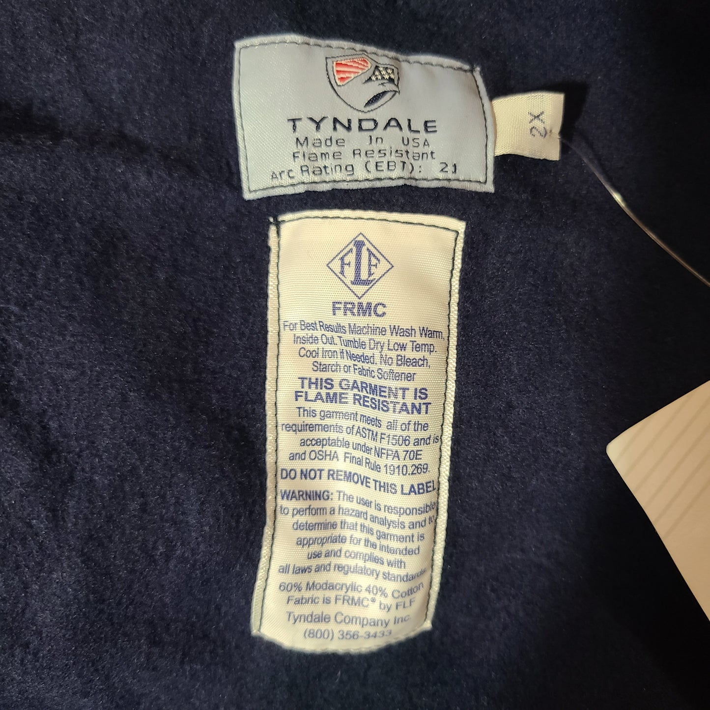 Men's 2X Tyndale FRMC Pike Flame Resistant Sweatshirt - NEW