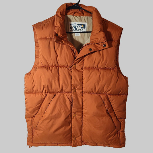 American Eagle Primaloft M Orange Puffer Vest - NEW