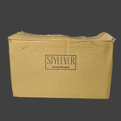 Stylever Lockable Wall Mounted Dual Rolls Toilet Paper Dispenser - CC-A800 - Key Not Included - NEW