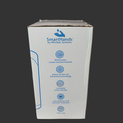 SmartHands by Minibar Systems Auto Foam Hand Sanitizer Dispenser - White - NEW