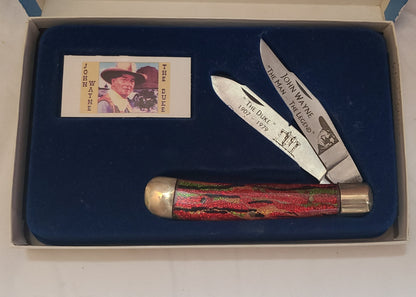 John Wayne Collector Series "The Duke" Pocketknife - Box has Wear/Tear - NEW
