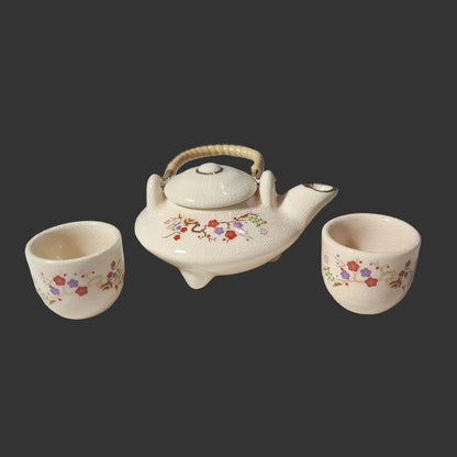 Antique Japanese Ceramic Miniature Tea Set for 2 - USED