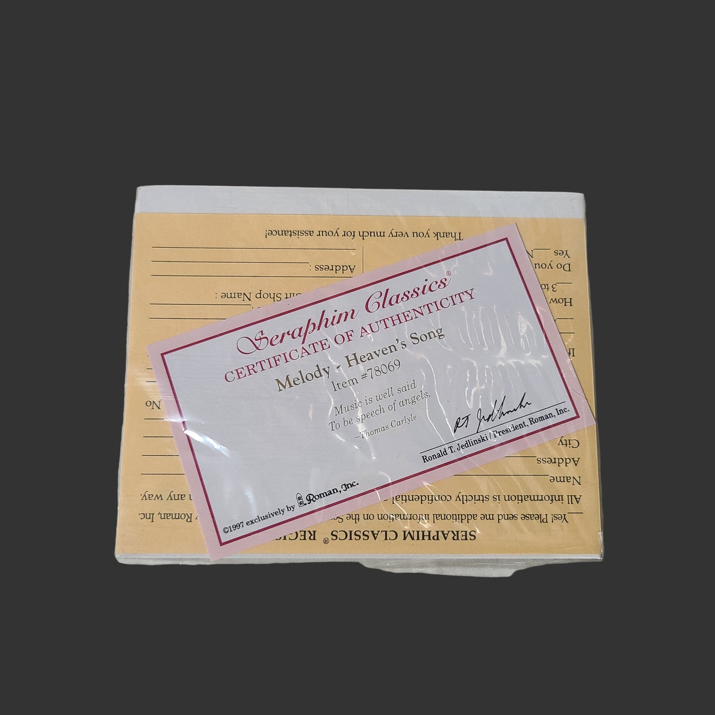 Seraphim Classics Melody - Heaven's Song - Item 78069 - NEW