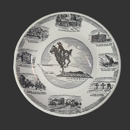 VTG 1885-1985 Gothenburg Nebraska Centennial Plate - LIKE NEW