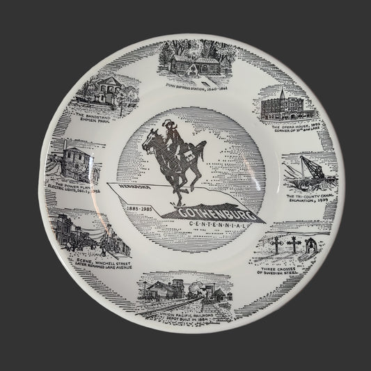 VTG 1885-1985 Gothenburg Nebraska Centennial Plate - LIKE NEW