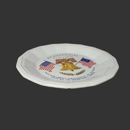 VTG 1776-1976 US Liberty Bell Bicentennial Plate - USED