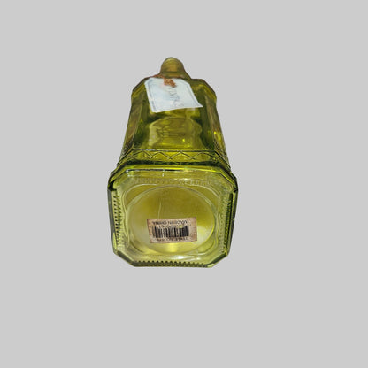Vintage Collection Yellow Embossed Glass Bottle - USED