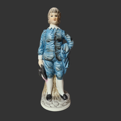 VTG Blue Boy Ceramic Figurine - USED