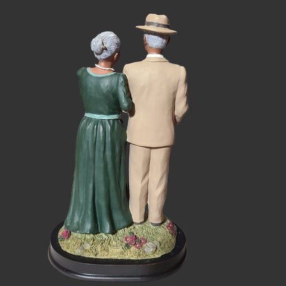 Ebony Treasures by UTI African American In Love Couple Figurine - USED