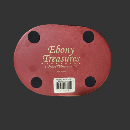 Ebony Treasures by UTI African American In Love Couple Figurine - USED