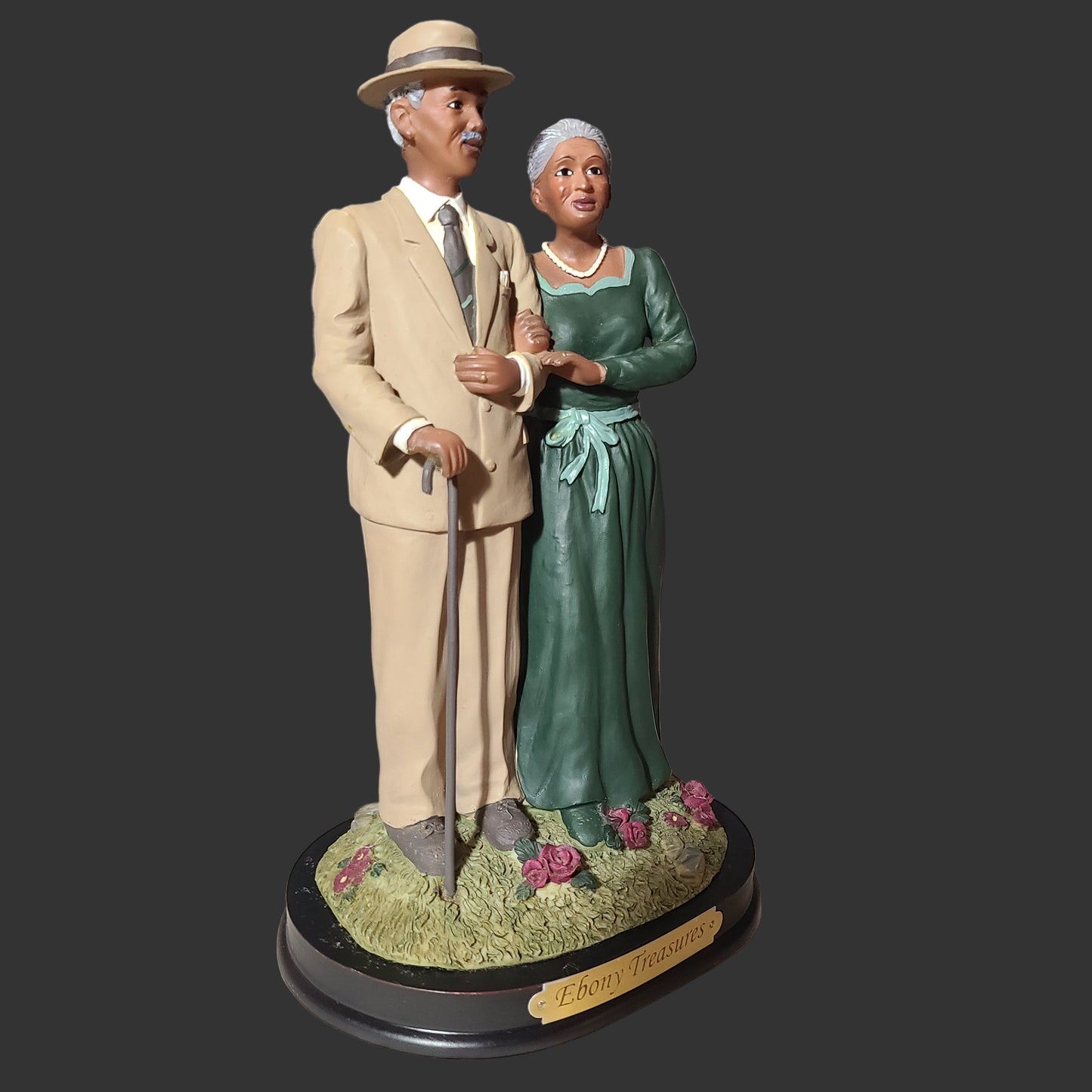 Ebony Treasures by UTI African American In Love Couple Figurine - USED
