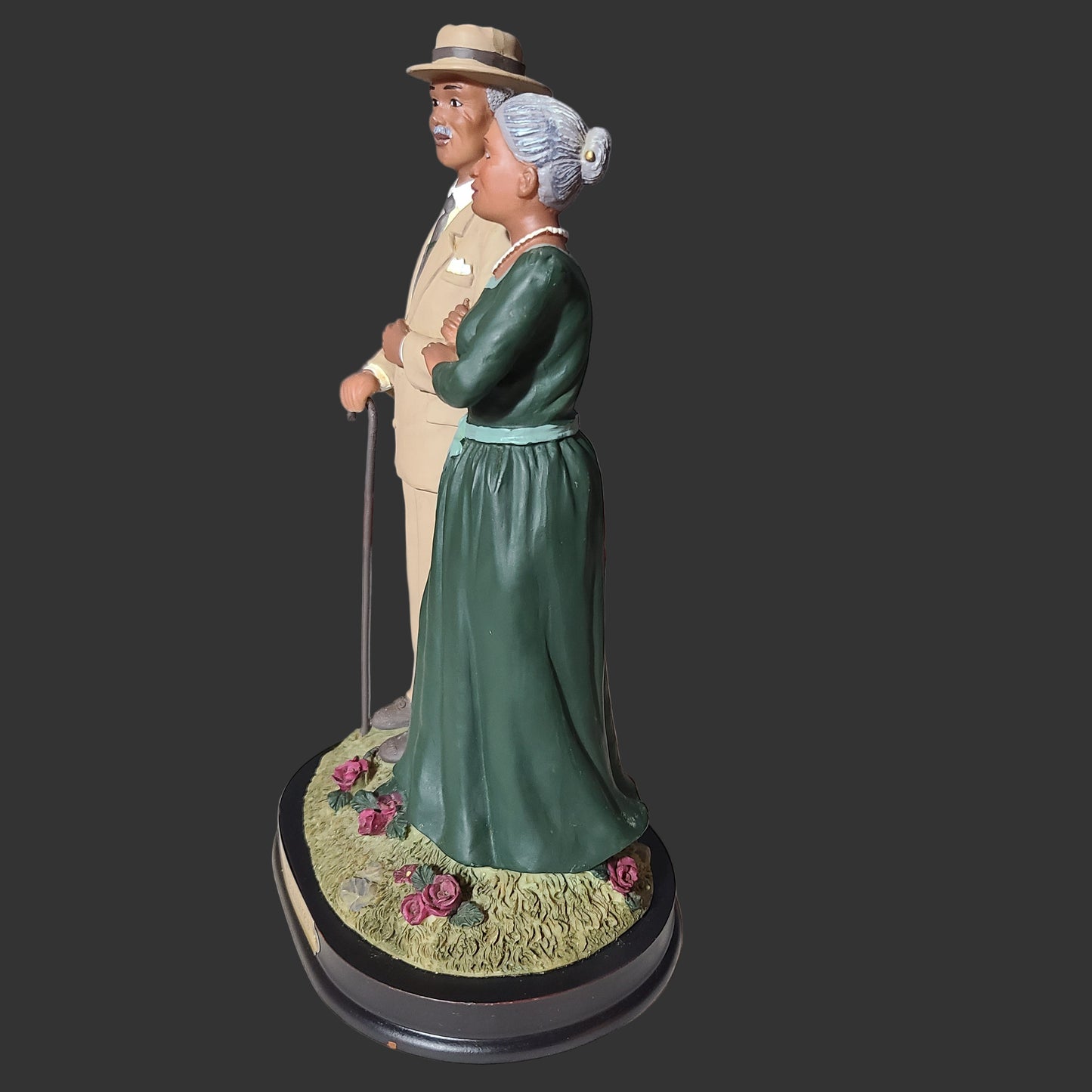 Ebony Treasures by UTI African American In Love Couple Figurine - USED