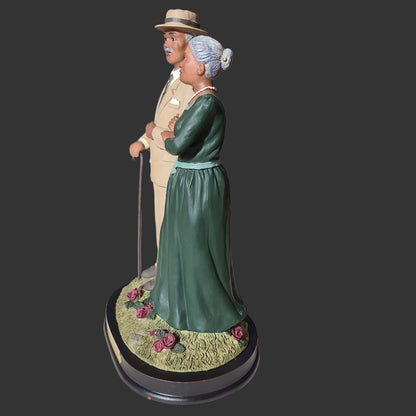 Ebony Treasures by UTI African American In Love Couple Figurine - USED