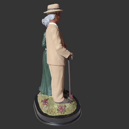 Ebony Treasures by UTI African American In Love Couple Figurine - USED